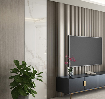 Custom White High Gloss Wall Mounted TV Unit Design